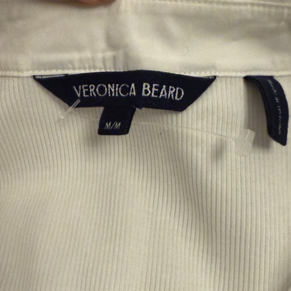 Veronica Beard Kearney Button Down White Tee - image 6